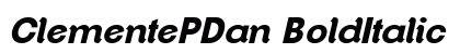 ClementePDan BoldItalic preview