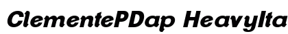 ClementePDap HeavyItalic preview