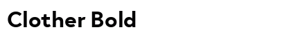 Clother Bold preview