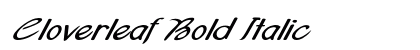 Cloverleaf Bold Italic Preview