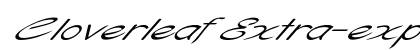 Cloverleaf Extra-expanded Italic preview