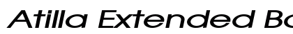 Atilla Extended BoldItalic