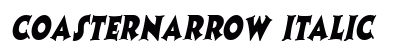 CoasterNarrow Italic Preview