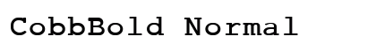 CobbBold Normal preview