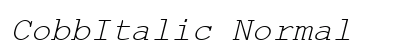 CobbItalic Normal preview
