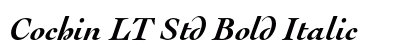 Cochin LT Std Bold Italic Preview