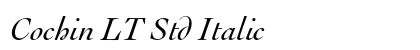 Cochin LT Std Italic Preview