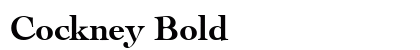 Cockney Bold preview