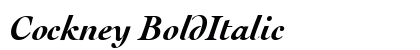 Cockney BoldItalic preview