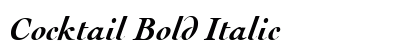 Cocktail Bold Italic Preview