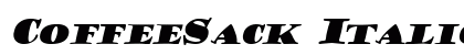 CoffeeSack Italic Preview