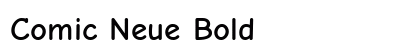 Comic Neue Bold preview