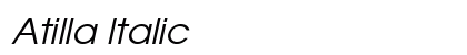 Atilla Italic Preview