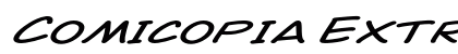 Comicopia Extra-expanded Italic preview