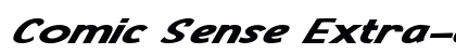 Comic Sense Extra-expanded Italic preview