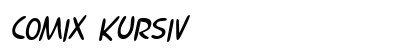 Comix kursiv preview