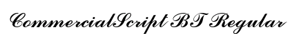CommercialScript BT Regular preview