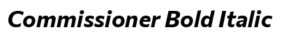 Commissioner Bold Italic Preview