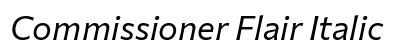 Commissioner Flair Italic Preview