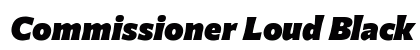Commissioner Loud Black Italic Preview