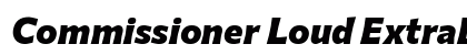 Commissioner Loud ExtraBold Italic Preview