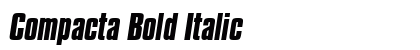 Compacta Bold Italic Preview