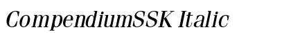 CompendiumSSK Italic preview