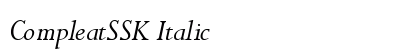 CompleatSSK Italic preview