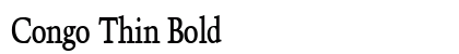 Congo Thin Bold preview