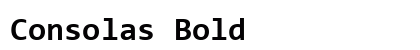 Consolas Bold preview