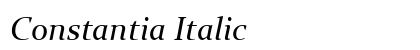 Constantia Italic Preview