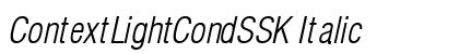 ContextLightCondSSK Italic Preview