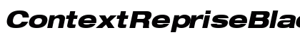 ContextRepriseBlackExpSSK Italic Preview