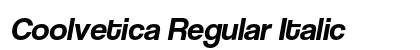 Coolvetica Regular Italic Preview