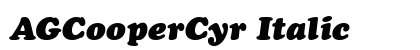 AGCooperCyr Italic Preview