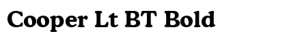Cooper Lt BT Bold preview