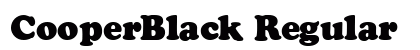 CooperBlack Regular Preview