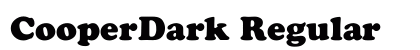 CooperDark Regular preview