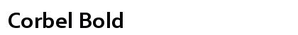 Corbel Bold preview
