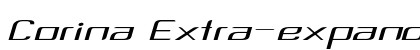 Corina Extra-expanded Italic preview