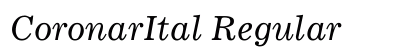 CoronarItal Regular preview