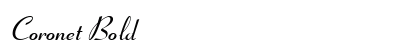 Coronet Bold Preview
