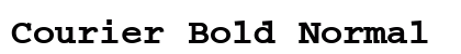 Courier Bold Normal preview