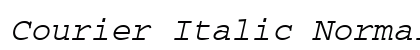 Courier Italic Normal preview