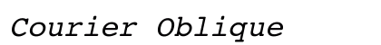 Courier Oblique preview