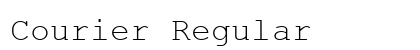 Courier Regular Preview