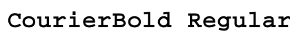 CourierBold Regular preview