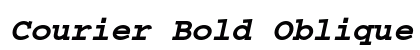Courier Bold Oblique Preview