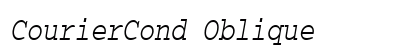 CourierCond Oblique preview