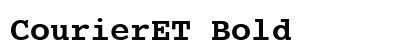 CourierET Bold preview